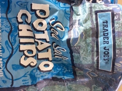 Trader Joe's Potato Chips, Sea Salt packaging