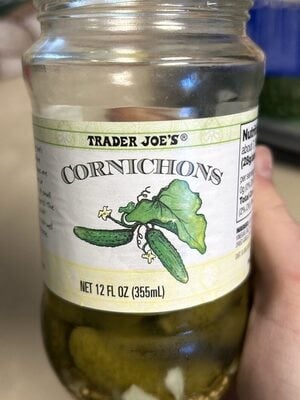 Trader Joe's Cornichons packaging