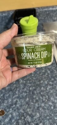 Trader Joe's Sour Cream Spinach Dip packaging
