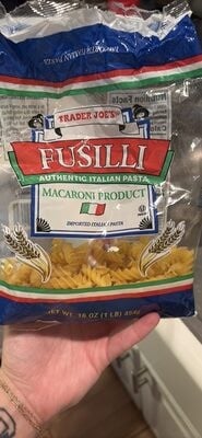 Trader Joe's Fusilli packaging
