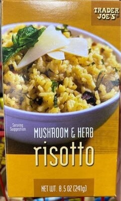 Trader Joe's Mushroom & Herb Risotto packaging