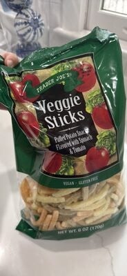 Trader Joe's Veggie Stick Potato Snack packaging