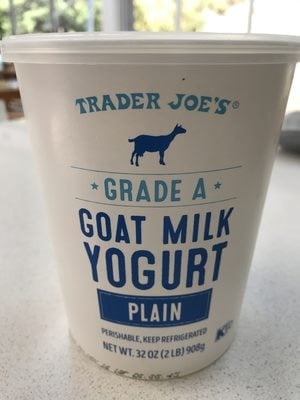Trader Joe's Grade A Goat Milk Yogurt Plain packaging