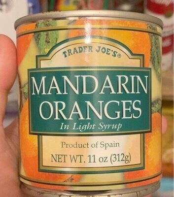 Trader Joe's Mandarin Oranges In Light Syrup package