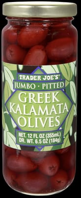 Trader Joe's Jumbo Pitted Greek Kalamata Olives package
