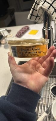 Trader Joe's Roasted Garlic Hummus packaging