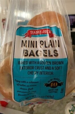 Trader Joe's Mini Plain Bagels packaging