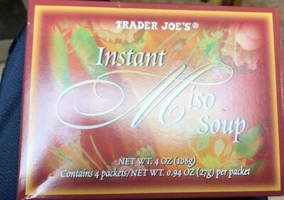 Trader Joe's Instant Miso Soup packaging