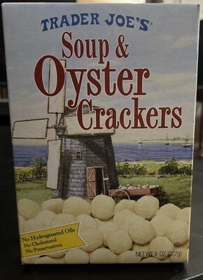 Trader Joe's Soup & Oyster Crackers packaging