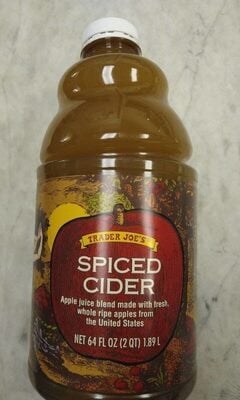 Trader Joe's Spiced Cider Apple Juice With Other Added Ingredients package