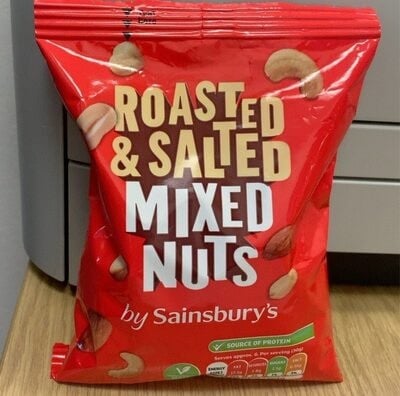 Trader Joe's Roasted & Salted Mixed Nuts packaging