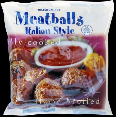 Trader Joe's Italian Style Meatballs packaging