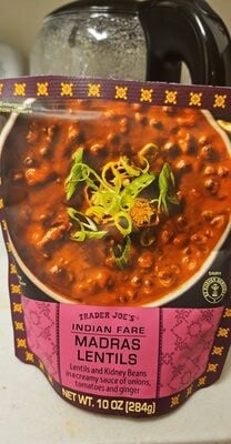 Trader Joe's Madras Lentil packaging