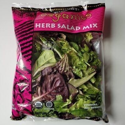 Trader Joe's Organic Herb Salad Mix package
