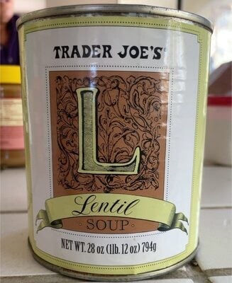 Trader Joe's Lentil Soup packaging