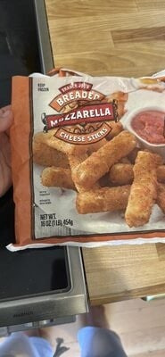 Trader Joe's Breaded Mozzarella Cheese Sticks packaging