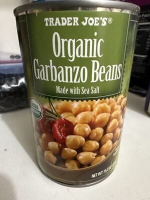 Trader Joe's Organic Garbanzo Beans package