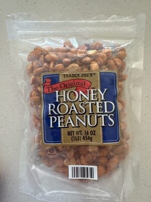 Trader Joe's Honey Roasted Peanuts packaging