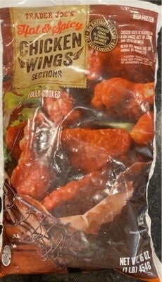 Trader Joe's Hot & Spicy Chicken Wings Sections packaging