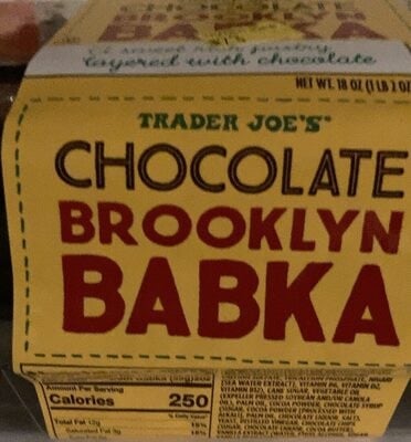 Trader Joe's Chocolate Brooklyn Babka packaging