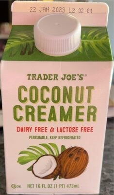 Trader Joe's Coconut Creamer packaging