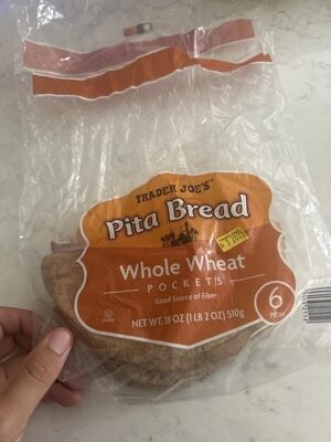 Trader Joe's Pita Bread Whole Wheat package