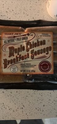 Trader Joe's Maple Chicken Breakfast Sausage package