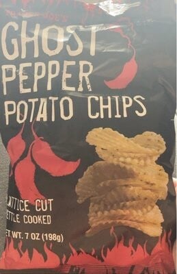 Trader Joe's Ghost Pepper Potato Chips packaging