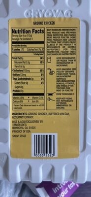 Trader Joe's Ground Chicken package