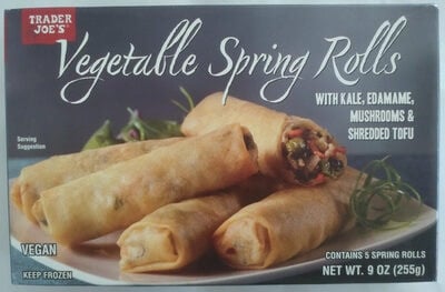 Trader Joe's Vegetable Spring Rolls packaging