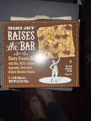 Trader Joe's Raises The Bar Chewy Granola Bar packaging