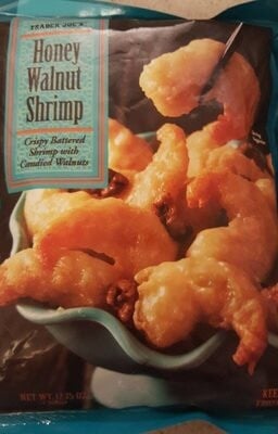 Trader Joe's Honey Walnut Shrimp packaging