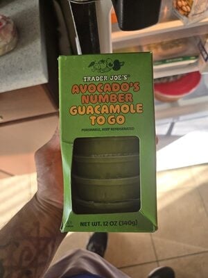 Trader Joe's Avocado's Number Guacamole To Go package