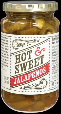 Trader Joe's Hot & Sweet Jalapeños packaging