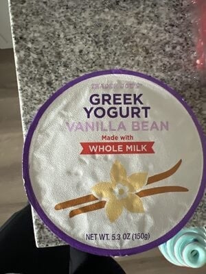 Trader Joe's Greek Yogurt Vanilla Bean packaging