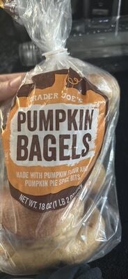 Trader Joe's Pumpkin Bagels packaging