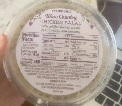 Trader Joe's Wine Country Chicken Salad packaging
