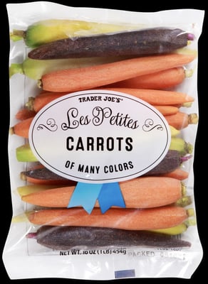 Trader Joe's Les Petites Carrots Of Many Colors package