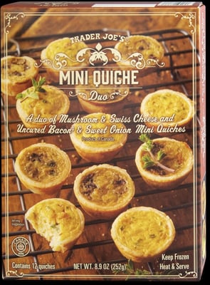 Trader Joe's Mini Quiche Duo packaging