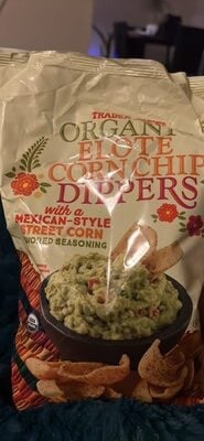 Trader Joe's Organic Elote Corn Chip Dippers packaging