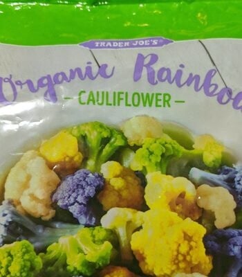 Trader Joe's Organic Rainbow Cauliflower package