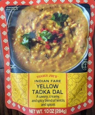 Trader Joe's Yellow Tadka Dal packaging
