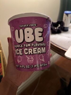 Trader Joe's Ube Ice Cream packaging