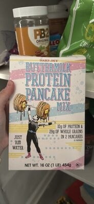 Trader Joe's Buttermilk Protein Pancake Mix packaging