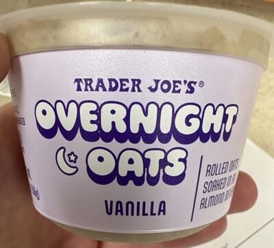 Trader Joe's Overnight Oats Vanilla packaging