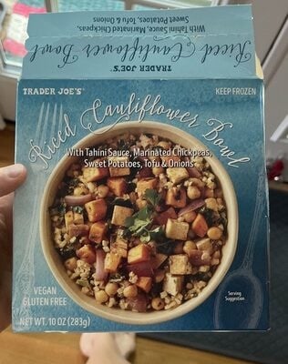 Trader Joe's Riced Cauliflower Bowl packaging