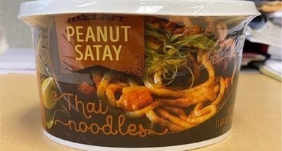 Trader Joe's Peanut Satay Thai Noodles packaging