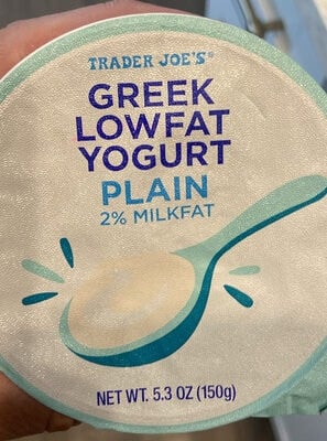 Trader Joe's Greek Lowfat Yogurt Plain package