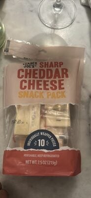 Trader Joe's Sharp Cheddar Cheese Snack Pack package