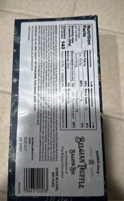 Trader Joe's Belgian Truffle packaging